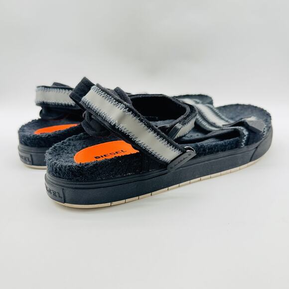 Diesel Shoes Mens 45 US 12 Black Strap Sandals SA Grand Casual Comfort - Picture 9 of 12